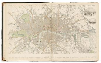 (SDUK.) Society for the Diffusion of Useful Knowledge. [Composite atlas of international city plans, American maps,